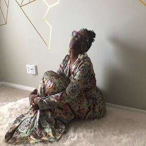 Gorgeous Gracia patterned maxi dress, size L